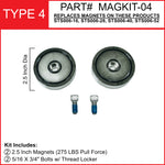 Replacement Magnet Kit:TYPE 4: Safe-T-Stik Lite