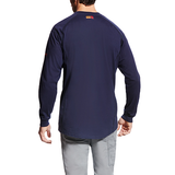 Ariat FR Air Henley Long Sleeve Navy T-shirt | 10022597