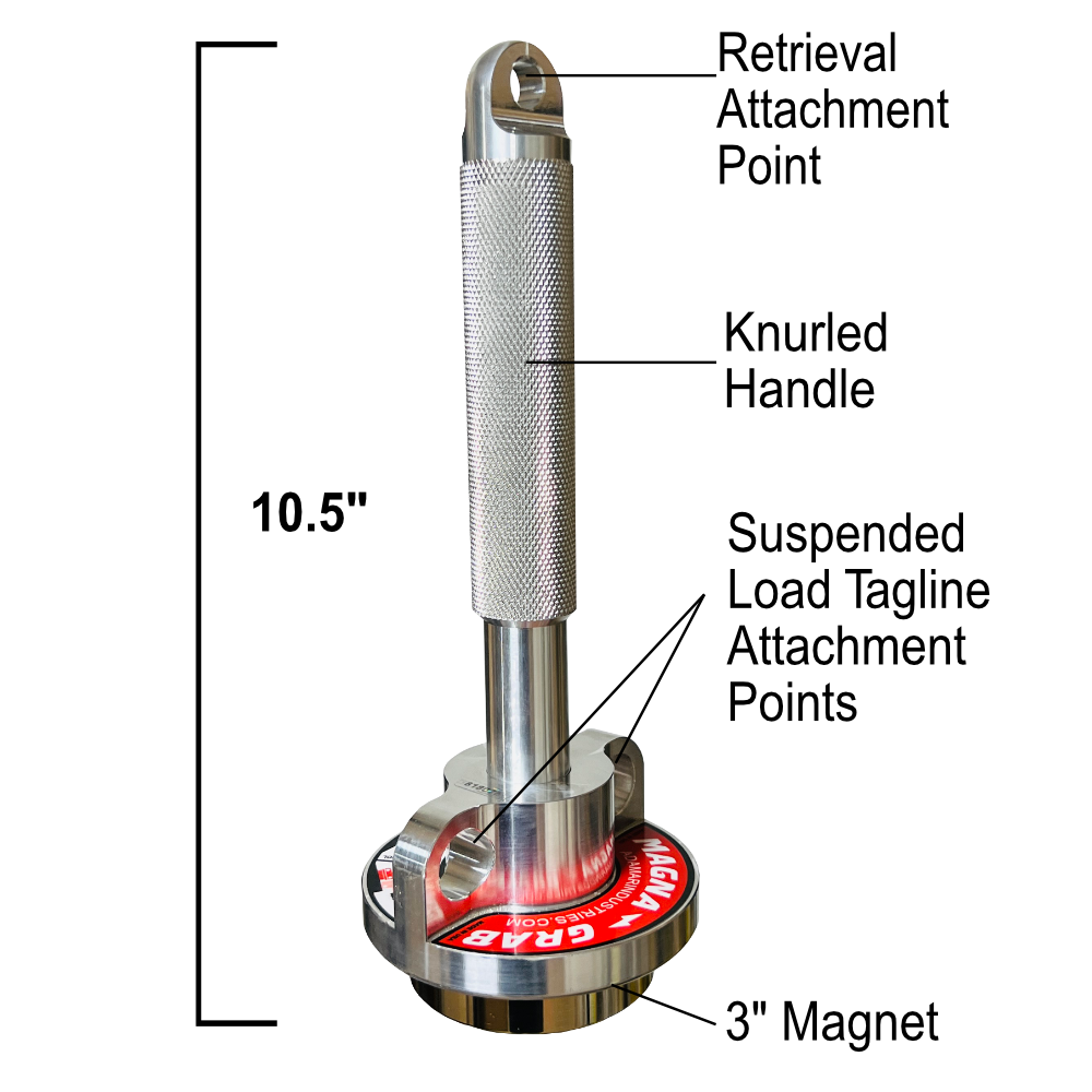 Material Retrieval Point MAGNA-GRAB Magnetic Anchor Point, Retrieval and Holding Tool