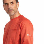 Ariat FR Air Crew Long Sleeve Volcanic Heather T-shirt | 10039390