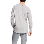 Ariat FR Air Henley Long Sleeve Silver T-shirt | 10022599