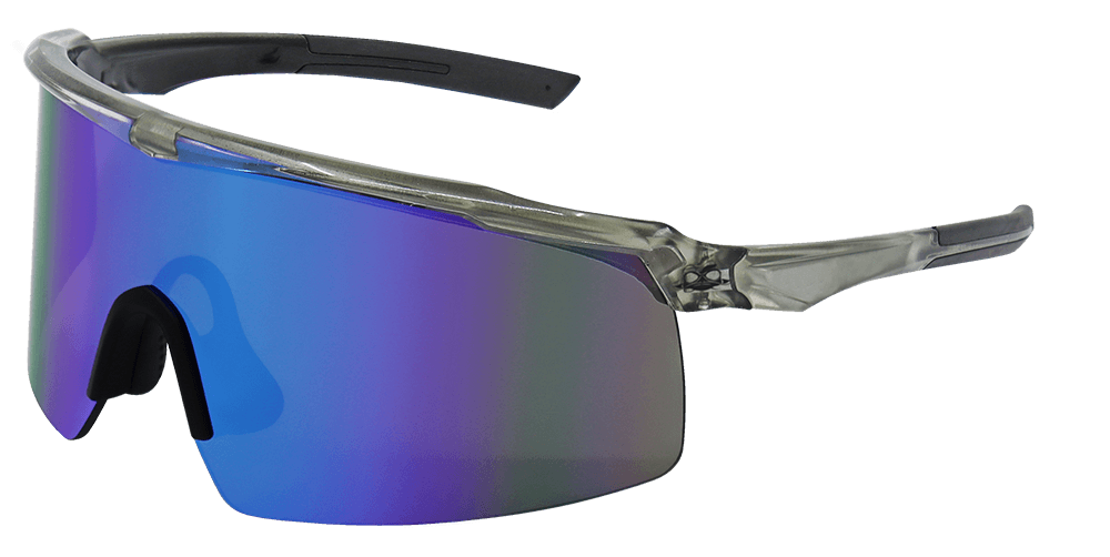 Mirrored top safety glasses