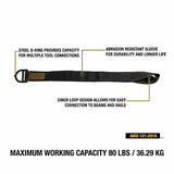 DeWalt Tool Anchor Strap - 80 Lbs