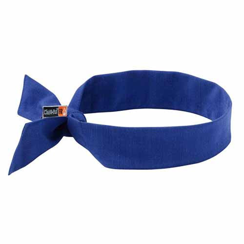 Ergodyne Chill-Its 6717FR Fire Resistant Cooling Hard Hat Neck Shade Blue