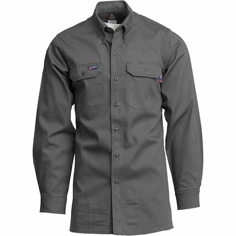 LAPCO FR Uniform Button Down Gray Shirt | IGR7