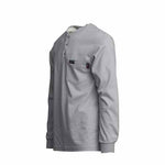 LAPCO FR Long Sleeve Henley Gray T-shirt | FRTHJEGRY