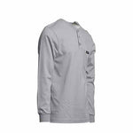 LAPCO FR Long Sleeve Henley Gray T-shirt | FRTHJEGRY