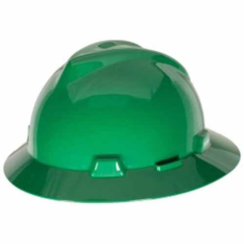 MSA V-Gard GREEN Slotted Cap Style Hat 