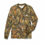 Rasco FR Henley Long Sleeve Woodland Camo Shirt | FR0101WC